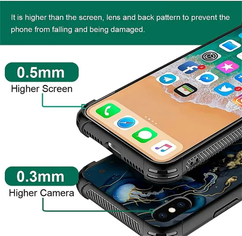 Vista 63 de Funda compatible con iPhone XR, diseño de elefantes africanos para niñas, diseño de patrón a prueba de golpes, antiarañazos, carcasa trasera