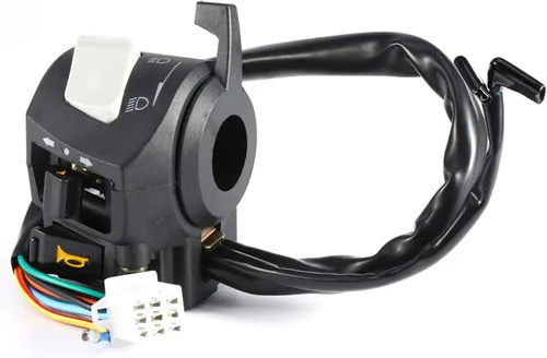 Vista 5 de Interruptor de manillar, 2 unids DC 12V Universal 7/8 '' manillar motocicleta cuerno giro interruptor de control de luz