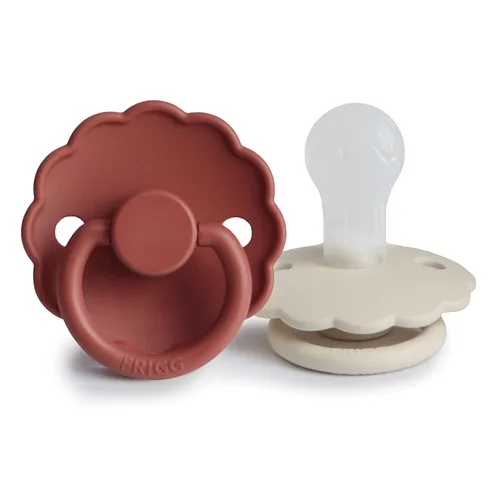Vista 24 de FRIGG Daisy SilkySoft Chupete de Silicona para Bebé Fabricado en Dinamarca Sin BPA (Rosa Bebé/Lila Suave, 0-6 Meses)