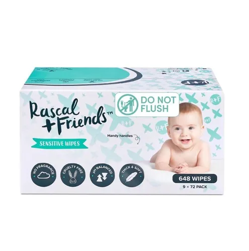 Vista 2 de Rascal + Friends - Toallitas para bebés sensibles (648)