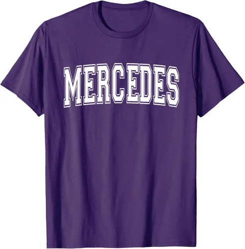 Vista 88 de MERCEDES TX TEXAS USA - Camiseta deportiva vintage estilo Varsity, Negro, S