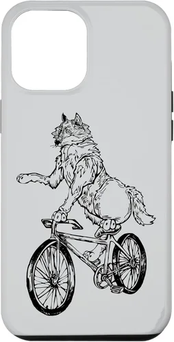 Vista 26 de Wolf Cycling Bicycle Funny Animal Cyclist Biking Bike Case for iPhone 17