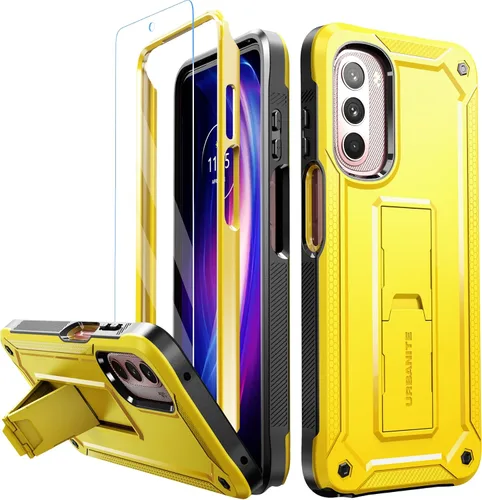 Vista 26 de URBANITE Funda protectora resistente a prueba de golpes para Motorola Moto G Stylus 4G (2022), de grado militar, con protector de pantalla y soporte