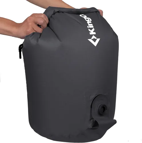 Vista 7 de KingCamp Bolsa de bomba de aire, bolsa de compresión enrollable ultraligera, multiusos, impermeable, para exteriores, bolsa de almacenamiento