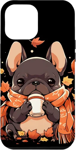 Vista 26 de French Bulldog Fall Autumn Pumpkin Spice Latte Frenchie Dog Case for iPhone 17