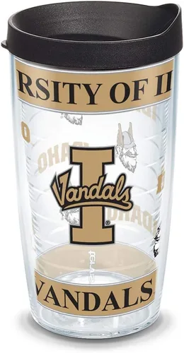 Vista 130 de Vaso térmico con tapa, marca Tervis, Idaho Univ, Transparente