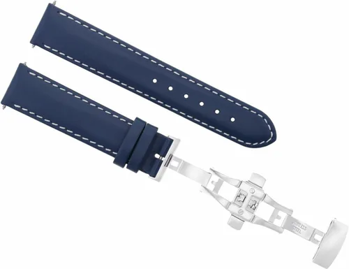 Vista 4 de Ewatchparts Correa de reloj de piel lisa de 18-19-20-22-24-26MM compatible con reloj BULOVA