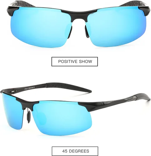 Vista 3 de MOORAY - Lentes de sol polarizados para hombre, protección frente a radiación UV, lentes de sol de moda para hombre, para pesca