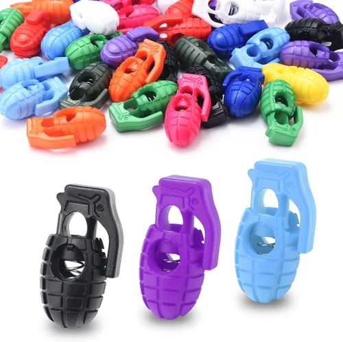 Vista 8 de CooBigo Plastic Cord Locks for Paracord Drawstring Clip, Spring Toggle Cord Stopper Sweatpant Hat Gloves Hoodie String Lock