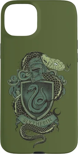 Vista 9 de Funda con escudo de serpiente Slytherin para iPhone 16 Harry Potter