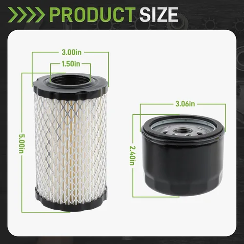 Vista 2 de Filtro de aceite Filtro de aire Kit de afinación para John Deer Z345 Z345R Z345M Z235 Z355R Z335E E120 LT150 para 31L777 31M977 31Q777