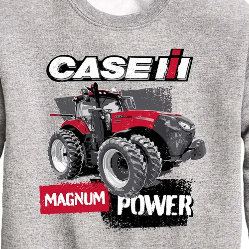 Vista 3 de Country Casuals Case IH - Magnum Power - Sudadera de forro polar con cuello redondo para jóvenes