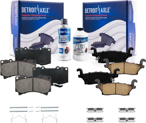 Vista 35 de Detroit Axle - Pastillas de Freno Delantero Izquierdo Reemplazo de Pinza de Disco para Ford Fusion Mazda 6 Lincoln MKZ Mercury Milan 2006-2012