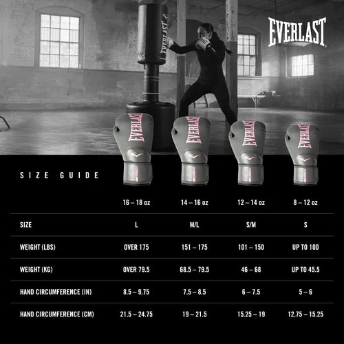 Vista 6 de Everlast Guantes de boxeo Elite 2 Gris/rosado