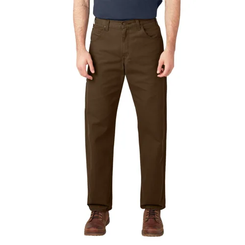 Vista 11 de Dickies Jeans de carpintero para hombre, ajuste relajado, pierna recta, Negro, 30 x 30
