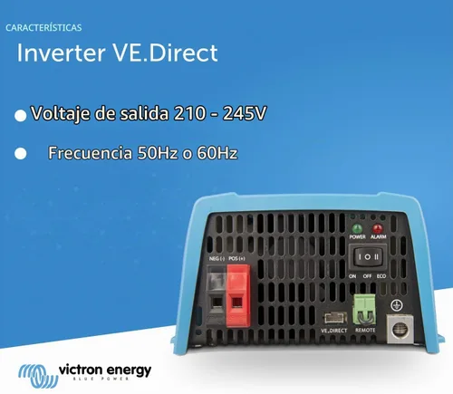 Vista 5 de Victron Energy 375VA 12-Volt 120V AC Inversor de Onda Senoidal Pura, NEMA 5-15R