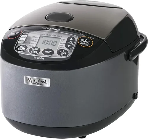 Vista 9 de Zojirushi Nl GAC10BM - Olla arrocera y calentador Umami Micom de 5.5 tazas
