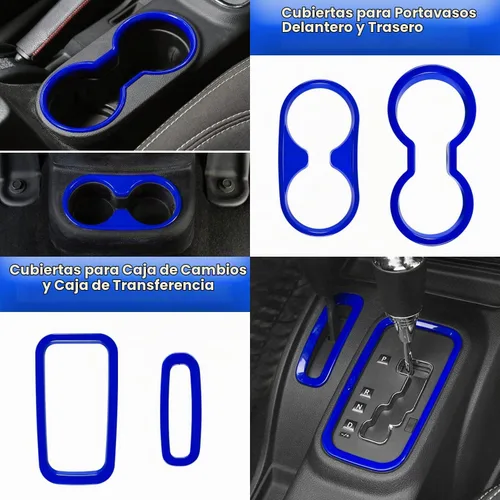 Vista 4 de E-cowlboy Juego completo de 18 piezas de adornos para interior de auto, kit de adornos para interior de auto