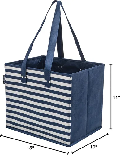 Vista 10 de PLANET E Bolsas de compras plegables reutilizables con parte inferior reforzada (paquete de 2)