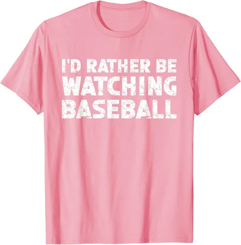 Vista 37 de Camiseta de béisbol I'd Rather Be Watching