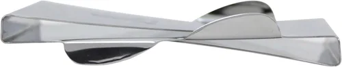 Vista 3 de Slim Clip billetera y tarjetero doble con clip para billetes y tarjetas de crédito, 2 ajustado Clips, Plateado