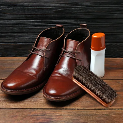 Vista 6 de Juego de 3 cepillos para pulir zapatos de crin de caballo de cuero, botas de cuidado limpio y aplicadores
