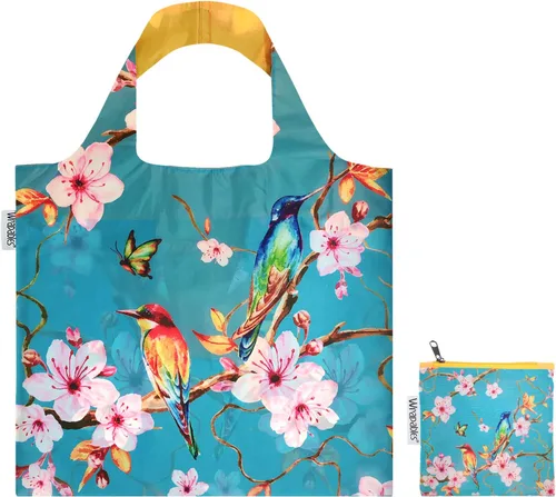 Vista 4 de Wrapables Bolsa de compras reutilizable grande con bolsa exterior