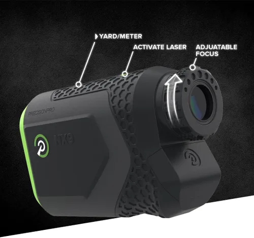 Vista 4 de Precision Pro NX9 Golf Rangefinder with Slope Switch – 900 Yards Laser Range Finder, Flag Lock Vibration, 6X Magnification, Magnetic Cart Mount
