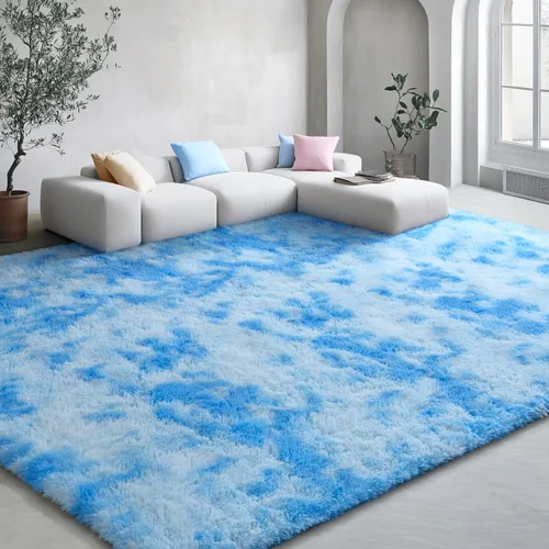 Vista 140 de EVOIONOS Alfombra Redonda Negra para Dormitorio, 4x4 Pies Alfombra de Área Circular Suave y Esponjosa para Sala de Estar, Alfombra Circular de Felpa