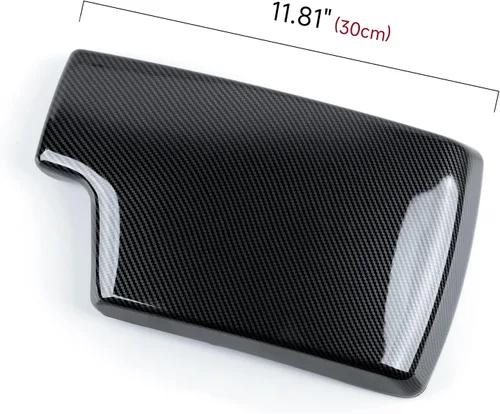 Vista 7 de Para BMW Serie 3 E90 E91 E92 E93 2005-2012 Accesorios Cubierta de reposabrazos de coche Tapa Trim ABS Fibra de Carbono Color Consola Centro Caja