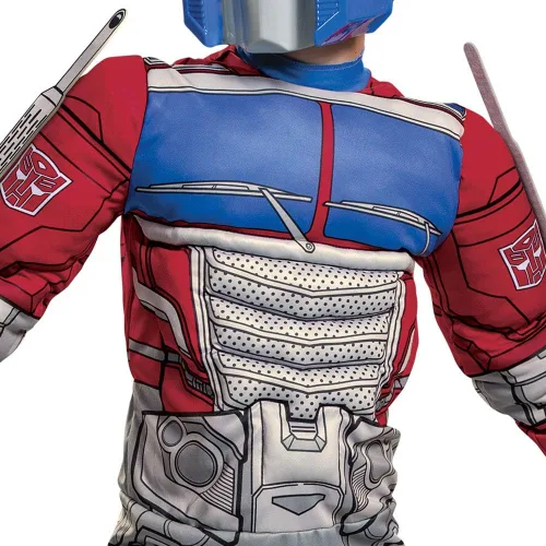 Vista 4 de Disfraz de Transformers Muscle Optimus Prime para niños