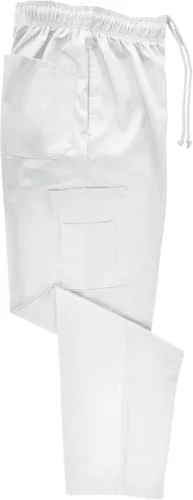 Vista 5 de Natural Uniforms Pantalones cargo de chef clásicos de 6 bolsillos con paquete múltiple disponibles