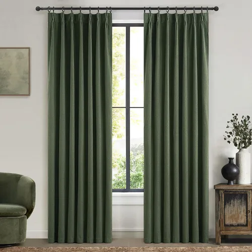 Vista 49 de Cortinas y Drapeados Modernos con Pliegues Pellizco Rosa Bebé de 84 Pulgadas de Largo, Juego de 2 Paneles para Sala de Estar, Cortina de Ventana