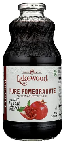 Vista 13 de Lakewood Jugo de granada orgánica, 32 onzas líquidas