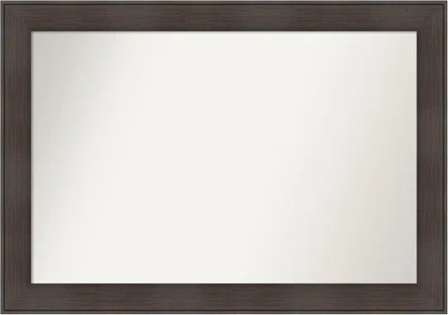 Vista 20 de Amanti Art Espejo personalizado, espejo de baño de veta de madera rústica William, espejo de pared o espejo de tocador de baño sobre el fregadero
