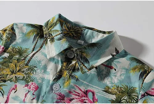 Vista 2 de Camisa tejida de manga corta con estampado de dinosaurio de un bolsillo para niño