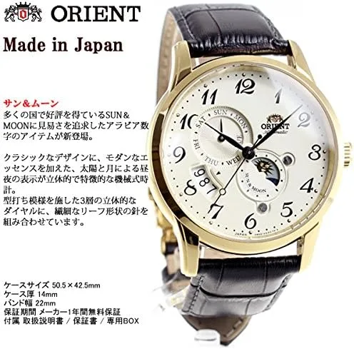 Vista 3 de Orient Reloj clásico automático para hombre RAAK0002S, PVD oro, Classic
