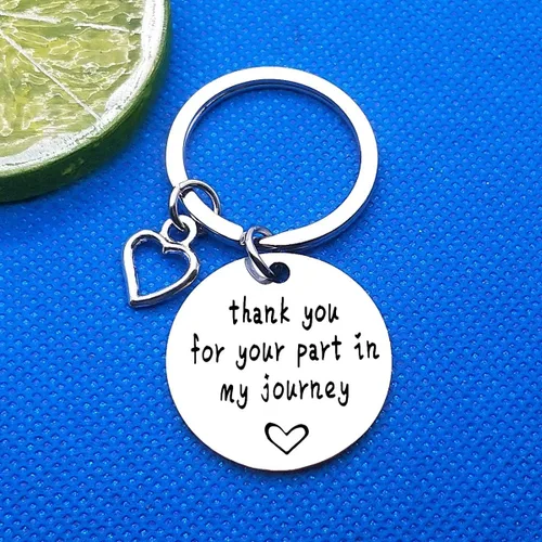 Vista 2 de Llavero de líder mentor, regalo de agradecimiento para jefe, agradecimiento por tu parte en mi viaje, regalo de joyería de líder, regalo