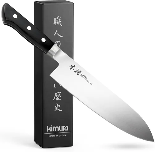 Vista 12 de Kimura Cuchillo de pelar, [fabricado en Japón], cuchillo de chef profesional de 3.5 pulgadas, cuchillos de cocina de acero inoxidable de molibdeno