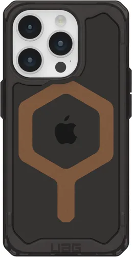 Vista 6 de URBAN ARMOR GEAR UAG - Funda compatible con iPhone 15 Pro de 6.1 pulgadas, color negro/bronce con imán integrado compatible con carga MagSafe