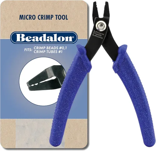 Vista 12 de Herramienta de Crimpado Beadalon Estándar - Compatible con Cuentas de Engaste #1-3, Tubos de Engaste #2-3, Azul Oscuro, 13.3 cm / 5.25 in
