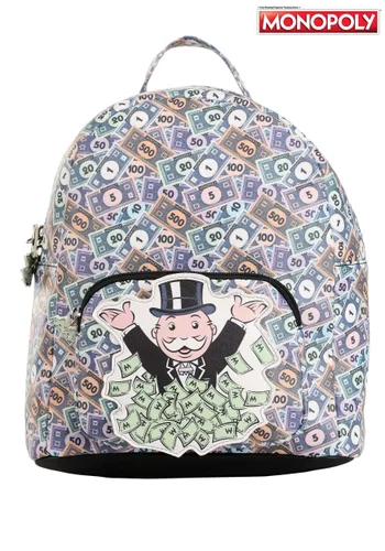 Vista 2 de Mochila Mini Monopoly AOP Money Multicolor
