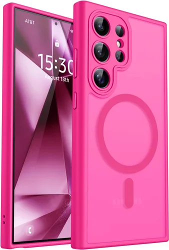 Vista 79 de CANSHN Funda diseñada para Samsung Galaxy A16-5G [protección completa de la cámara] [compatible con Magsafe] funda protectora trasera translúcida
