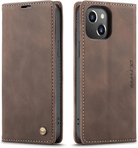 Vista 83 de QLTYPRI Para iPhone Air Case Wallet Con Tarjetero, Vintage PU Cuero Kickstand Cierre Magnético A Prueba De Golpes Folio Libro Funda Para IPhone 17