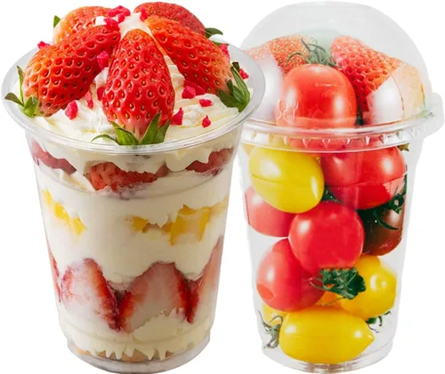 Vista 11 de Artpreti Vasos de plástico transparente de 12 onzas con tapas sin popote, tazas de café de plástico desechables con tapas, tazas para café helado