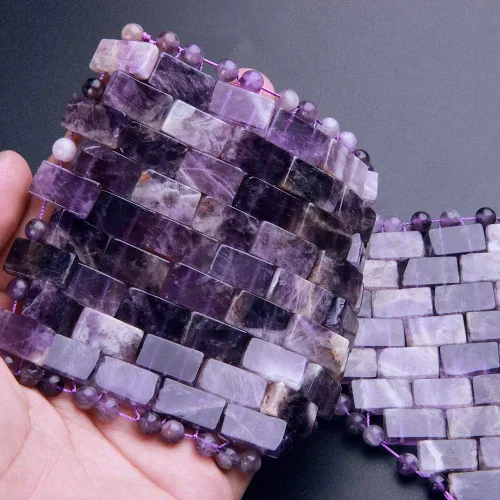 Vista 2 de Máscara de sueño de jade de piedras preciosas naturales, máscara de ojo de amatista, antienvejecimiento caliente o frío con máscara de ojos de piedra