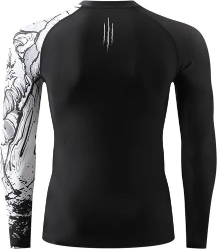 Vista 4 de ADOREISM Camiseta de natación de compresión de secado rápido UPF 50+ para hombre