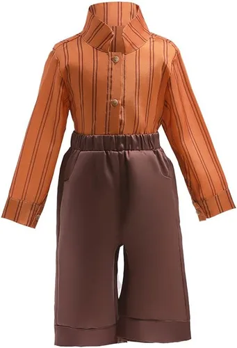 Vista 6 de keaiyouhuo Disfraz de Encanto para niños pequeños 4 piezas disfraz de Antonio para niños disfraz de príncipe Madrigal Halloween cosplay 1-7T
