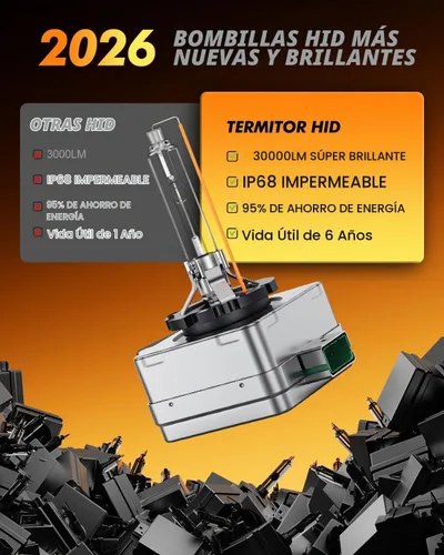 Vista 6 de Termitor Bombillas D1S, 1000% ultra brillantes, paquete de 2