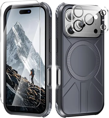 Vista 46 de Tigowos Funda magnética para iPhone 15, resistente a las caídas, sensación de piel mate, a prueba de golpes, ajuste delgado para iPhone 15, negro